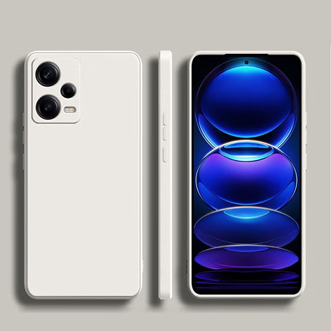 Xiaomi Redmi Note 12 5G用360度 フルカバー極薄ソフトケース シリコンケース 耐衝撃 全面保護 バンパー YK5 Xiaomi ホワイト