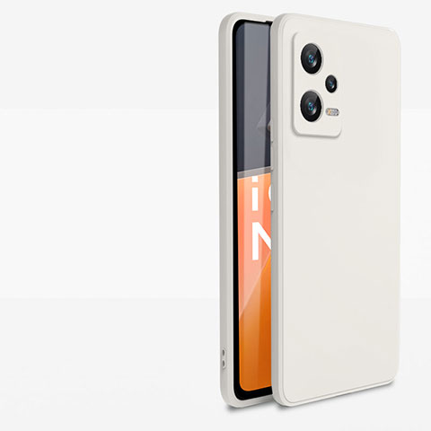 Xiaomi Redmi Note 12 Explorer用360度 フルカバー極薄ソフトケース シリコンケース 耐衝撃 全面保護 バンパー YK1 Xiaomi ホワイト