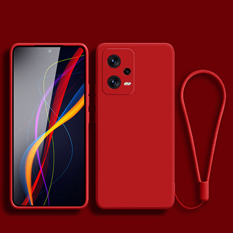 Xiaomi Redmi Note 12 Pro+ Plus 5G用360度 フルカバー極薄ソフトケース シリコンケース 耐衝撃 全面保護 バンパー YK4 Xiaomi レッド