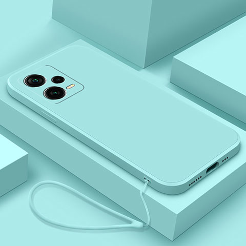 Xiaomi Redmi Note 12 Pro+ Plus 5G用360度 フルカバー極薄ソフトケース シリコンケース 耐衝撃 全面保護 バンパー YK6 Xiaomi ライトブルー