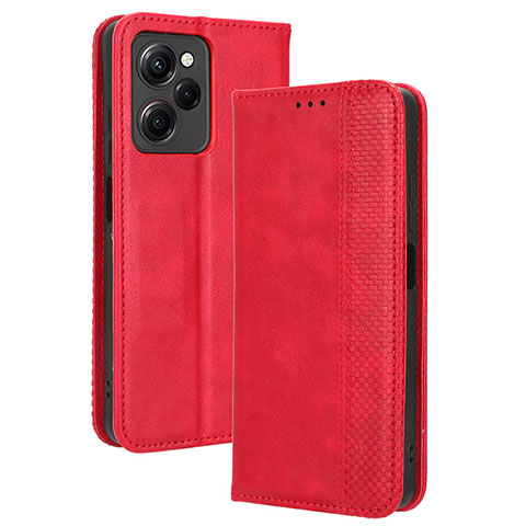 Xiaomi Redmi Note 12 Pro Speed 5G用手帳型 レザーケース スタンド カバー BY4 Xiaomi レッド