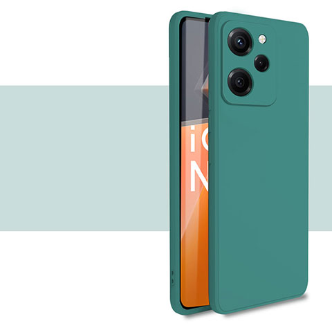 Xiaomi Redmi Note 12 Pro Speed 5G用360度 フルカバー極薄ソフトケース シリコンケース 耐衝撃 全面保護 バンパー YK1 Xiaomi グリーン