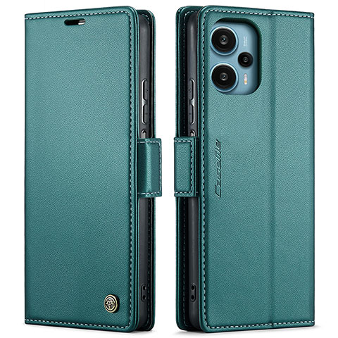 Xiaomi Redmi Note 12 Turbo 5G用手帳型 レザーケース スタンド カバー C01S Xiaomi グリーン