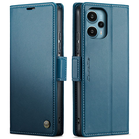 Xiaomi Redmi Note 12 Turbo 5G用手帳型 レザーケース スタンド カバー C01S Xiaomi ネイビー