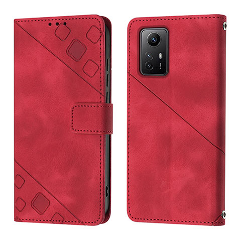 Xiaomi Redmi Note 12S用手帳型 レザーケース スタンド カバー YB3 Xiaomi レッド