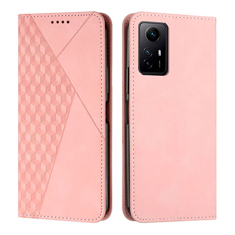 Xiaomi Redmi Note 12S用手帳型 レザーケース スタンド カバー Y02X Xiaomi ローズゴールド