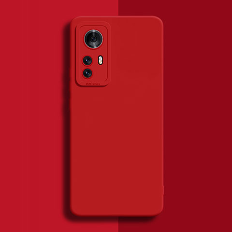 Xiaomi Redmi Note 12S用360度 フルカバー極薄ソフトケース シリコンケース 耐衝撃 全面保護 バンパー Xiaomi レッド