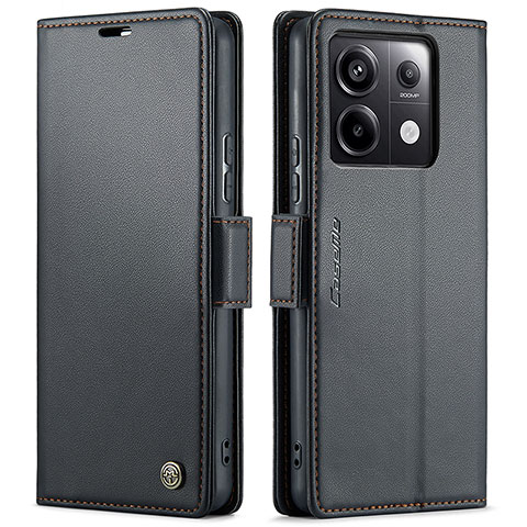 Xiaomi Redmi Note 13 Pro 5G用手帳型 レザーケース スタンド カバー C03S Xiaomi ブラック