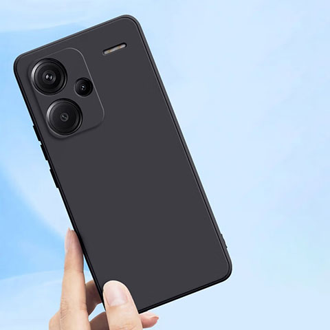 Xiaomi Redmi Note 13 Pro+ Plus 5G用極薄ソフトケース シリコンケース 耐衝撃 全面保護 Xiaomi ブラック