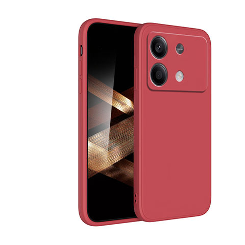 Xiaomi Redmi Note 13R Pro 5G用360度 フルカバー極薄ソフトケース シリコンケース 耐衝撃 全面保護 バンパー YK2 Xiaomi レッド