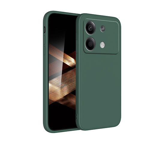 Xiaomi Redmi Note 13R Pro 5G用360度 フルカバー極薄ソフトケース シリコンケース 耐衝撃 全面保護 バンパー YK2 Xiaomi グリーン