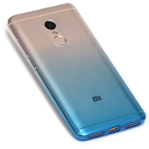 Xiaomi Redmi Note 4 Standard Edition用極薄ソフトケース グラデーション 勾配色 クリア透明 G01 Xiaomi ネイビー