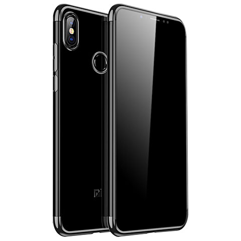 Xiaomi Redmi Note 5用極薄ソフトケース シリコンケース 耐衝撃 全面保護 クリア透明 H04 Xiaomi ブラック