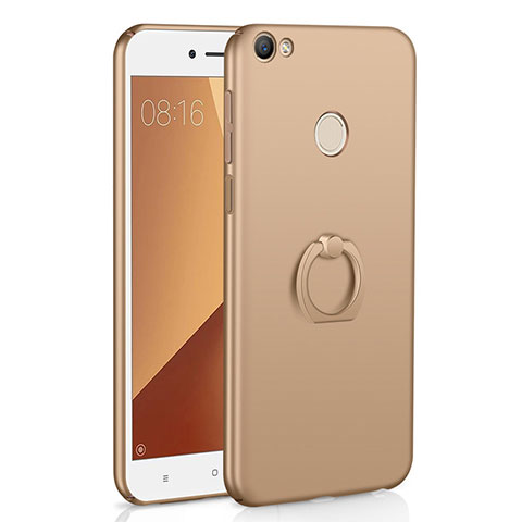 Xiaomi Redmi Note 5A High Edition用ハードケース プラスチック 質感もマット アンド指輪 A01 Xiaomi ゴールド