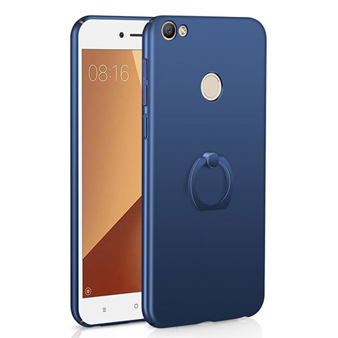 Xiaomi Redmi Note 5A High Edition用ハードケース プラスチック 質感もマット アンド指輪 A01 Xiaomi ネイビー