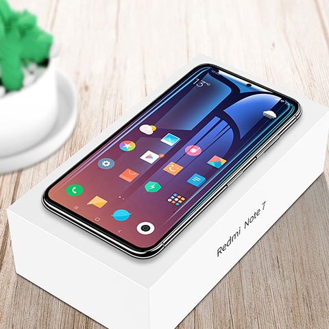 Xiaomi Redmi Note 7用高光沢 液晶保護フィルム フルカバレッジ画面 Xiaomi クリア