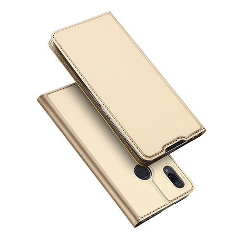 Xiaomi Redmi Note 7 Pro用手帳型 レザーケース スタンド カバー Xiaomi ゴールド