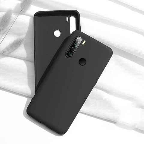 Xiaomi Redmi Note 8 (2021)用360度 フルカバー極薄ソフトケース シリコンケース 耐衝撃 全面保護 バンパー C02 Xiaomi ブラック