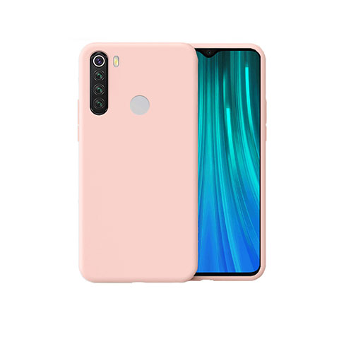 Xiaomi Redmi Note 8 (2021)用360度 フルカバー極薄ソフトケース シリコンケース 耐衝撃 全面保護 バンパー Xiaomi ピンク