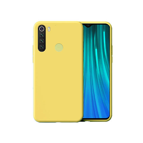 Xiaomi Redmi Note 8 (2021)用360度 フルカバー極薄ソフトケース シリコンケース 耐衝撃 全面保護 バンパー Xiaomi イエロー