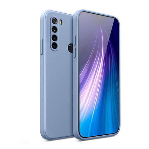 Xiaomi Redmi Note 8 (2021)用360度 フルカバー極薄ソフトケース シリコンケース 耐衝撃 全面保護 バンパー YK2 Xiaomi ラベンダーグレー