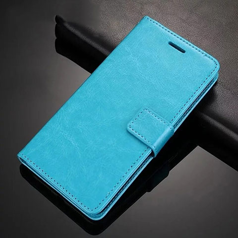 Xiaomi Redmi Note 8用手帳型 レザーケース スタンド カバー T02 Xiaomi ブルー