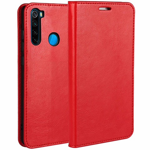 Xiaomi Redmi Note 8用手帳型 レザーケース スタンド カバー T05 Xiaomi レッド