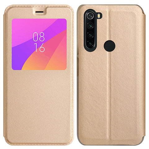 Xiaomi Redmi Note 8用手帳型 レザーケース スタンド カバー T11 Xiaomi ゴールド