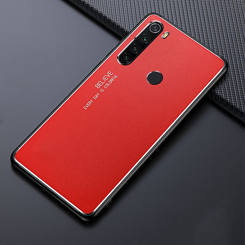 Xiaomi Redmi Note 8用ケース 高級感 手触り良い アルミメタル 製の金属製 カバー T02 Xiaomi レッド