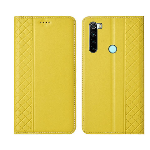 Xiaomi Redmi Note 8用手帳型 レザーケース スタンド カバー T16 Xiaomi イエロー