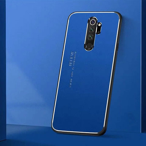 Xiaomi Redmi Note 8 Pro用ケース 高級感 手触り良い アルミメタル 製の金属製 カバー T01 Xiaomi ネイビー