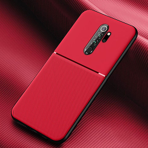 Xiaomi Redmi Note 8 Pro用360度 フルカバー極薄ソフトケース シリコンケース 耐衝撃 全面保護 バンパー C04 Xiaomi レッド