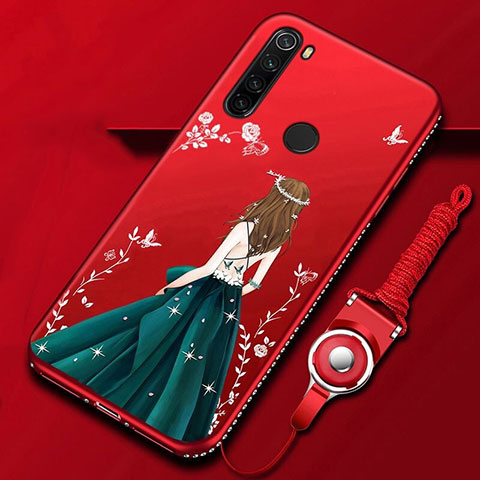 Xiaomi Redmi Note 8T用シリコンケース ソフトタッチラバー 花 カバー K01 Xiaomi マルチカラー