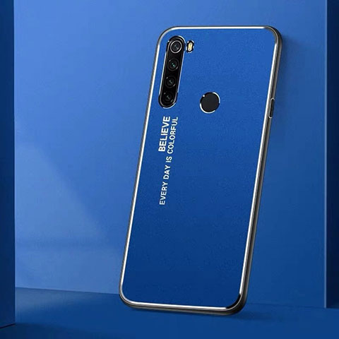 Xiaomi Redmi Note 8T用ケース 高級感 手触り良い アルミメタル 製の金属製 カバー T01 Xiaomi ネイビー