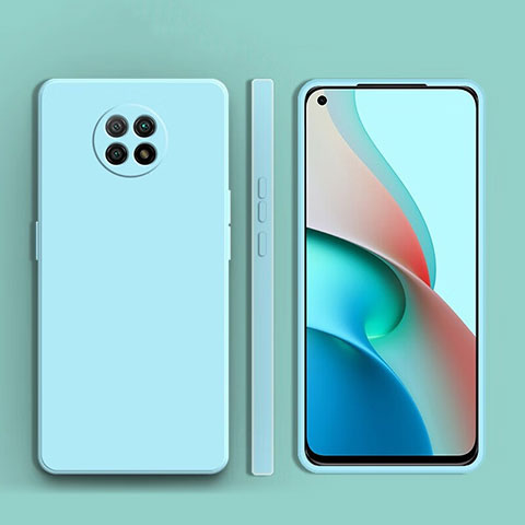 Xiaomi Redmi Note 9 5G用360度 フルカバー極薄ソフトケース シリコンケース 耐衝撃 全面保護 バンパー YK1 Xiaomi ライトブルー