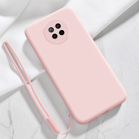 Xiaomi Redmi Note 9 5G用360度 フルカバー極薄ソフトケース シリコンケース 耐衝撃 全面保護 バンパー YK6 Xiaomi ローズゴールド