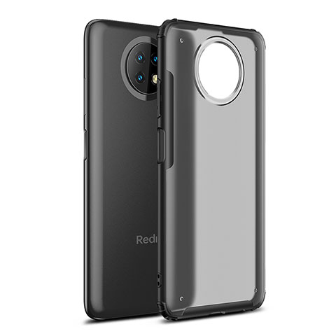 Xiaomi Redmi Note 9 5G用ハイブリットバンパーケース クリア透明 プラスチック カバー WL1 Xiaomi ブラック