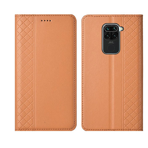 Xiaomi Redmi Note 9用手帳型 レザーケース スタンド カバー T07 Xiaomi オレンジ