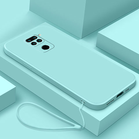 Xiaomi Redmi Note 9用360度 フルカバー極薄ソフトケース シリコンケース 耐衝撃 全面保護 バンパー YK4 Xiaomi ライトブルー