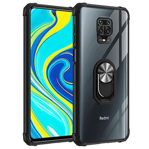 Xiaomi Redmi Note 9 Pro用ハイブリットバンパーケース プラスチック アンド指輪 マグネット式 MQ2 Xiaomi シルバー・ブラック