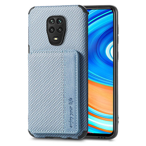 Xiaomi Redmi Note 9 Pro Max用極薄ソフトケース シリコンケース 耐衝撃 全面保護 マグネット式 バンパー S01D Xiaomi ネイビー