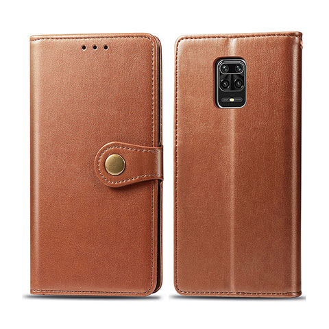 Xiaomi Redmi Note 9S用手帳型 レザーケース スタンド カバー S05D Xiaomi ブラウン