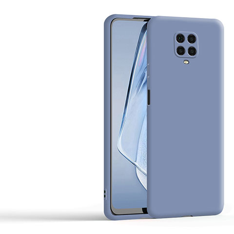 Xiaomi Redmi Note 9S用360度 フルカバー極薄ソフトケース シリコンケース 耐衝撃 全面保護 バンパー YK1 Xiaomi ラベンダーグレー