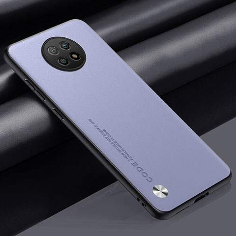 Xiaomi Redmi Note 9T 5G用ケース 高級感 手触り良いレザー柄 S01 Xiaomi ラベンダー