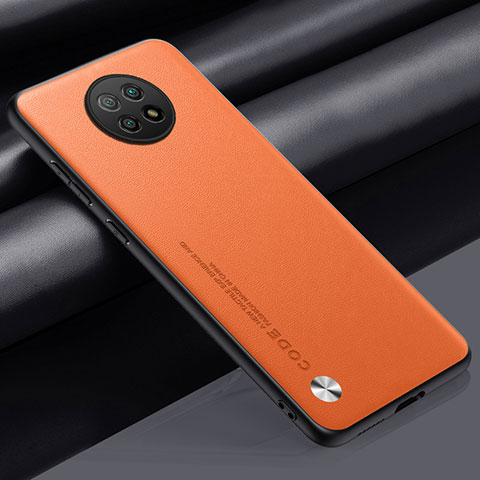 Xiaomi Redmi Note 9T 5G用ケース 高級感 手触り良いレザー柄 S01 Xiaomi オレンジ