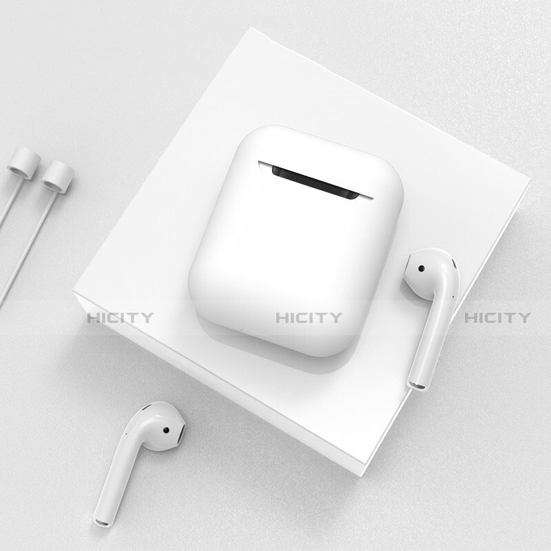 シリコン ケース 保護 収納 ズ用 Airpods 充電ボックス C01 アップル ホワイト