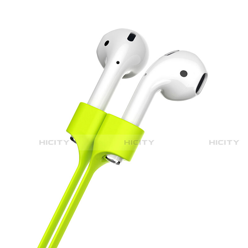 Apple AirPods Pro用紛失防止 シリコン ストラップ 軽量 脱着簡単 アップル グリーン