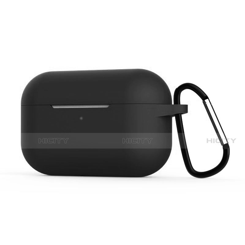 シリコン ケース 保護 収納 ズ用 AirPods Pro 充電ボックス C02 アップル ブラック