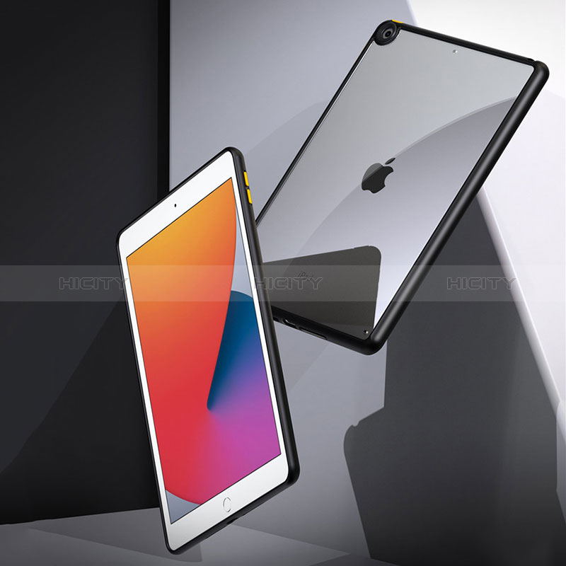 Apple iPad 10.2 (2019)用ハイブリットバンパーケース クリア透明 プラスチック カバー アップル 