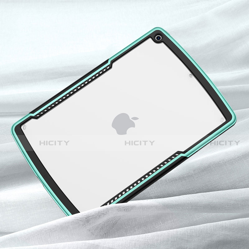 Apple iPad 10.2 (2019)用ハイブリットバンパーケース クリア透明 プラスチック 鏡面 カバー アップル 